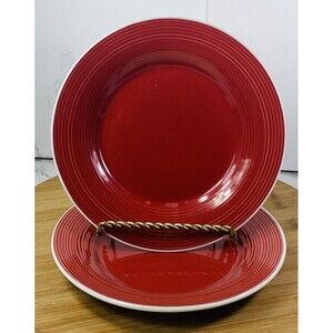 Tabletops Gallery Color Block Salad Plates Dishes Porcelain 8 1/8" ( SET OF 2)
